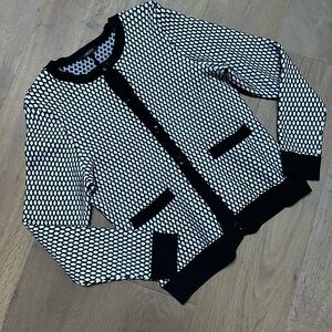 Carlisle black and white cardigan